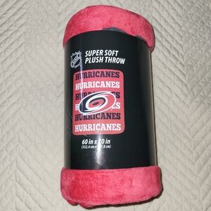NHL Carolina Hurricanes Super Soft Plush Throw 60”x 70” Pegasus Sports NEW
